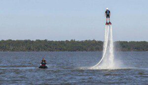 Lake Conroe summer activities flyboard water sports