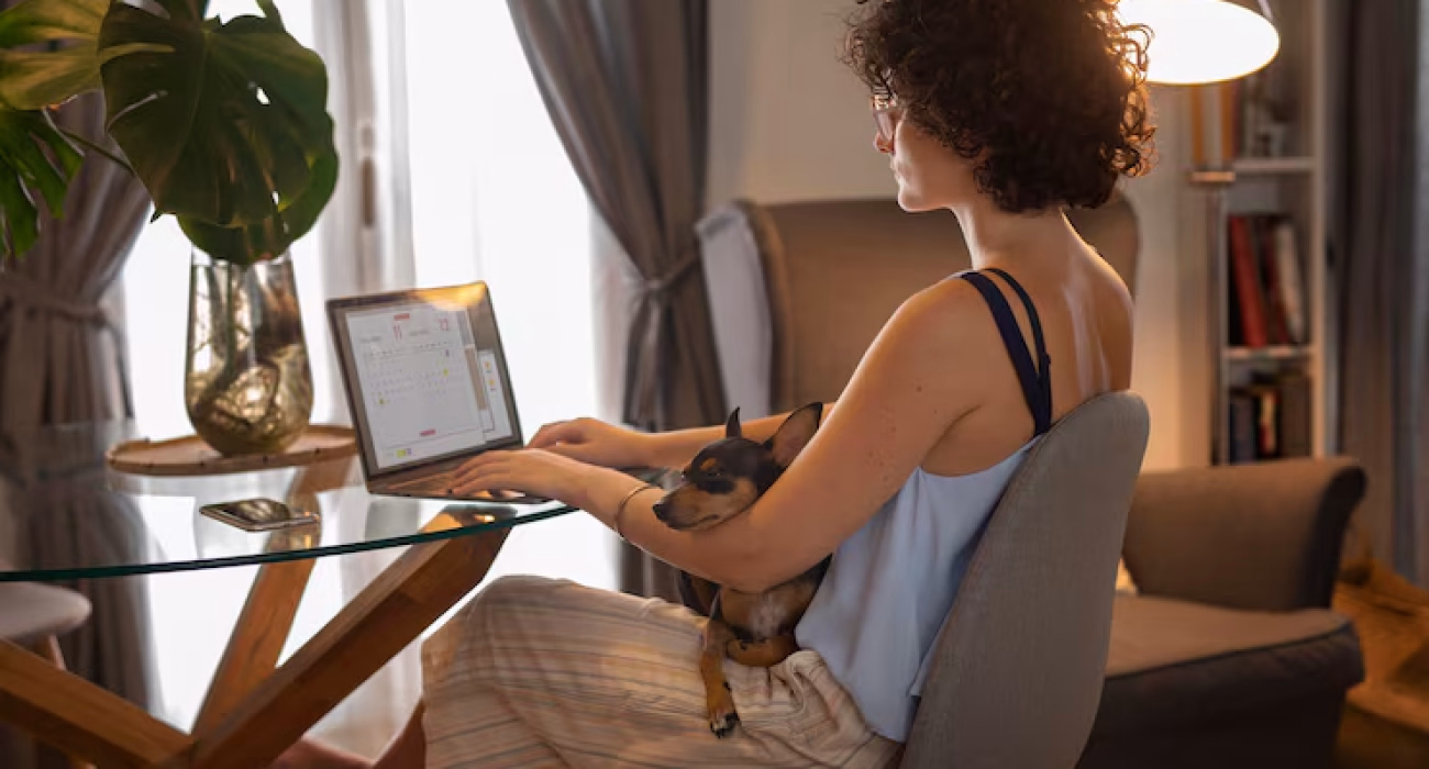 person-working-from-home-with-pet-dog_23-2149104765